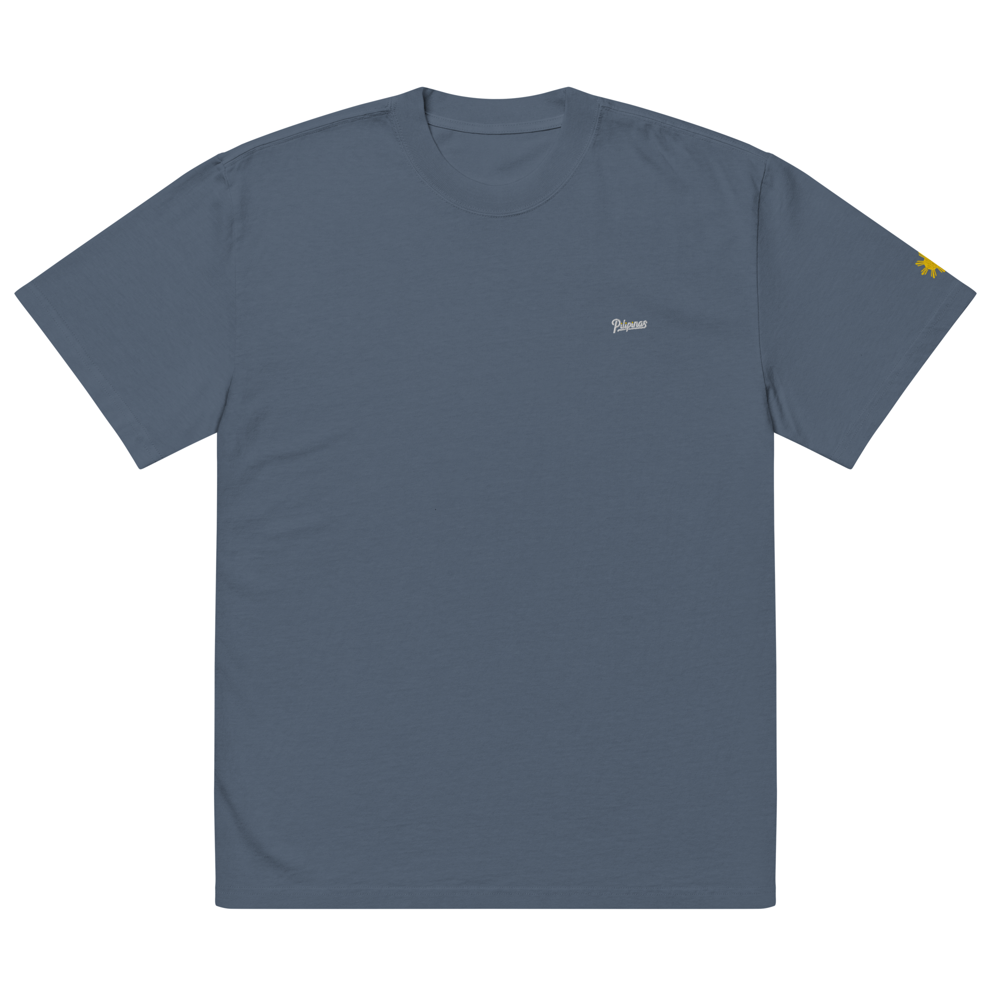 SCRIPT + SUN OVERSIZED TEE - Indigo