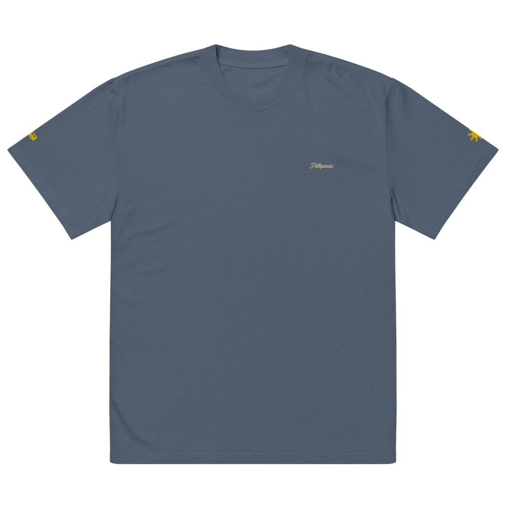 MODERN SCRIPT + SUN + JEEPNEY Oversized Tee - Bone