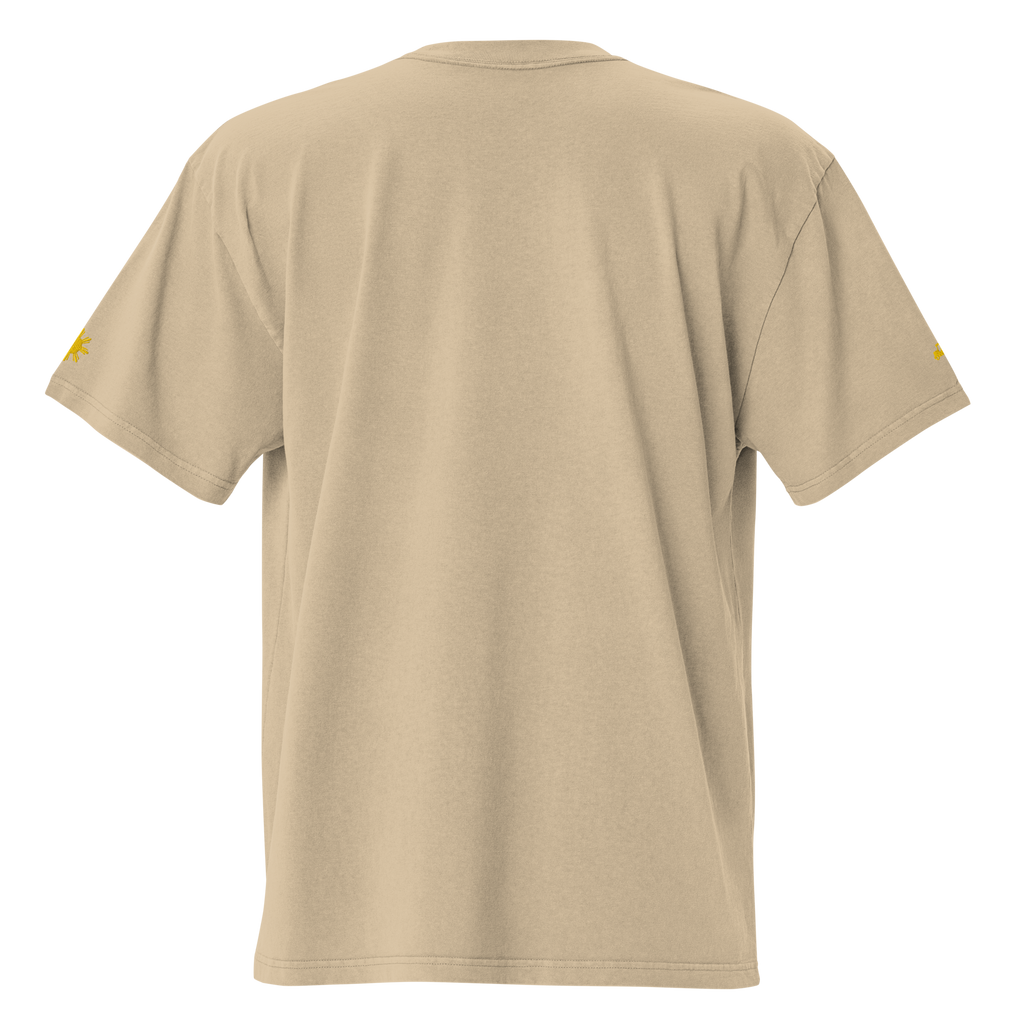 MODERN SCRIPT + SUN + JEEPNEY Oversized Tee - Coal