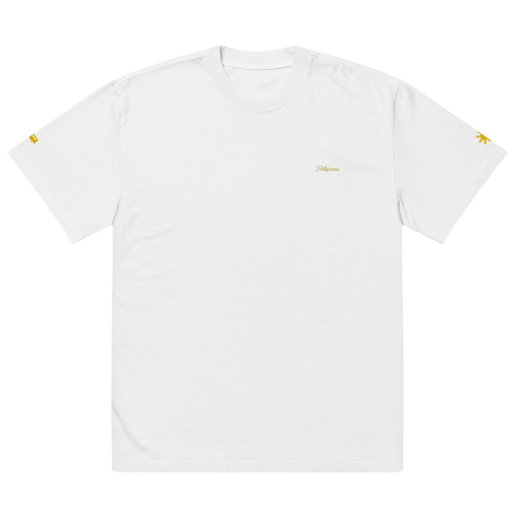 MODERN SCRIPT + SUN + JEEPNEY Oversized Tee - Indigo