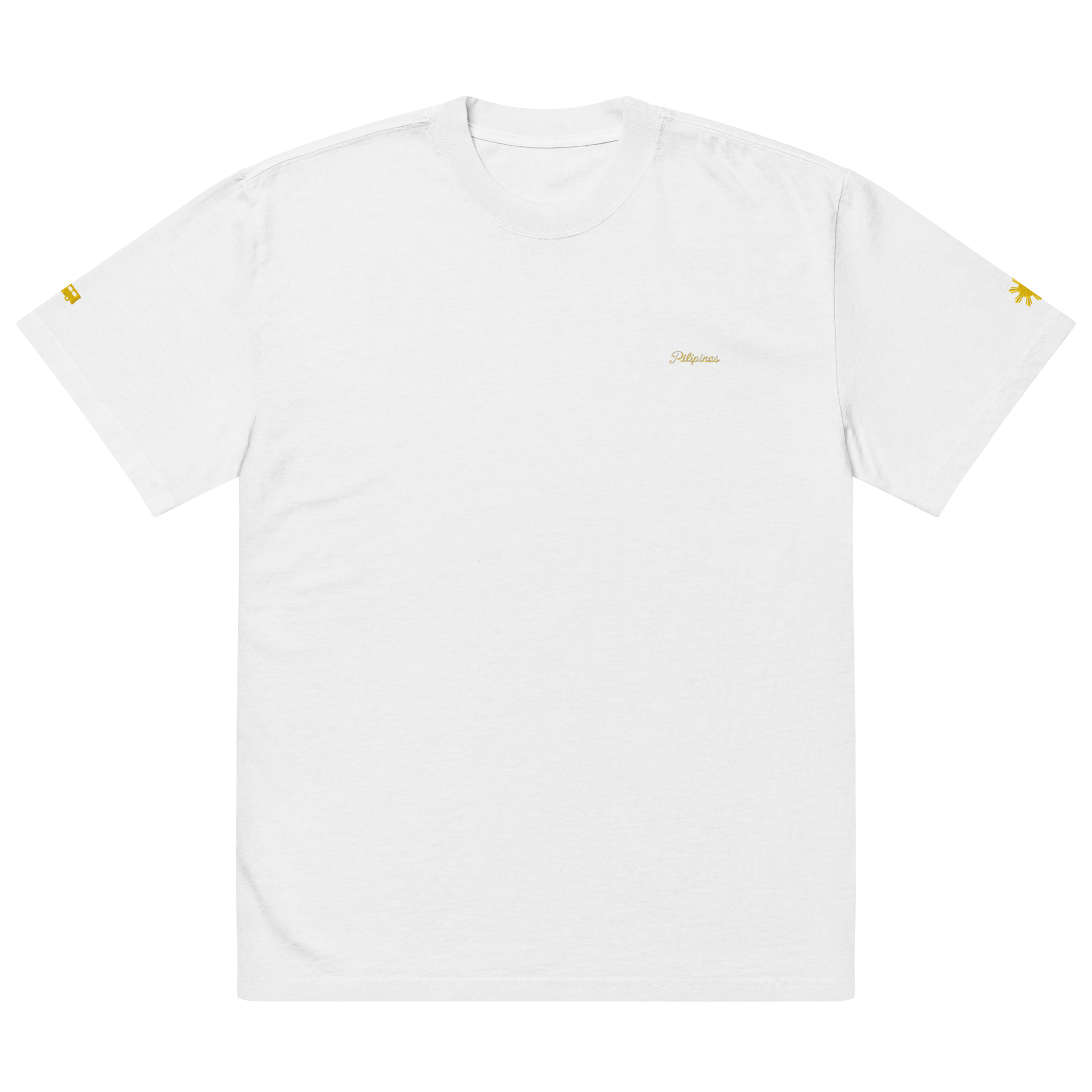 MODERN SCRIPT + SUN + JEEPNEY Oversized Tee - Indigo