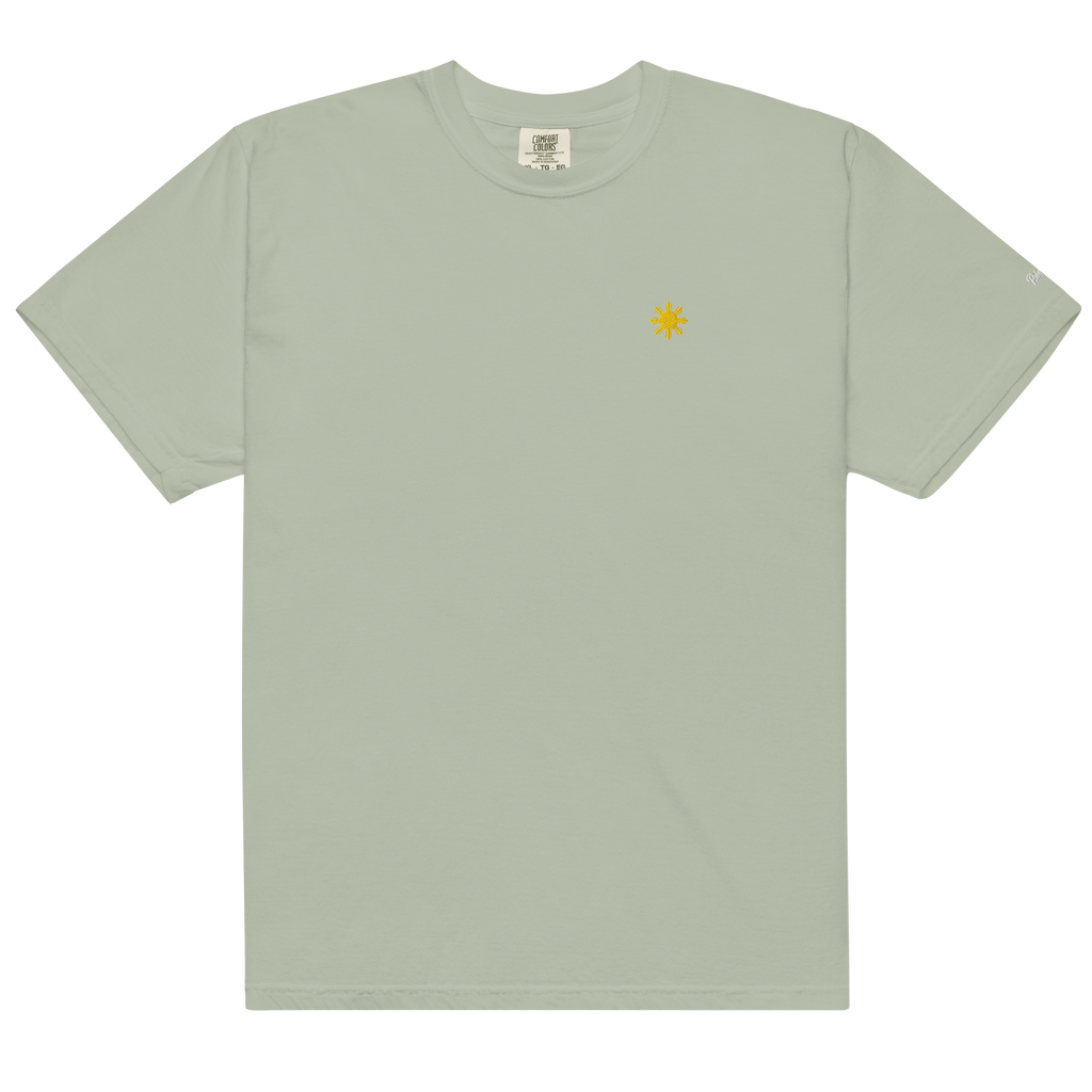 SUN + SCRIPT TEE - Sage