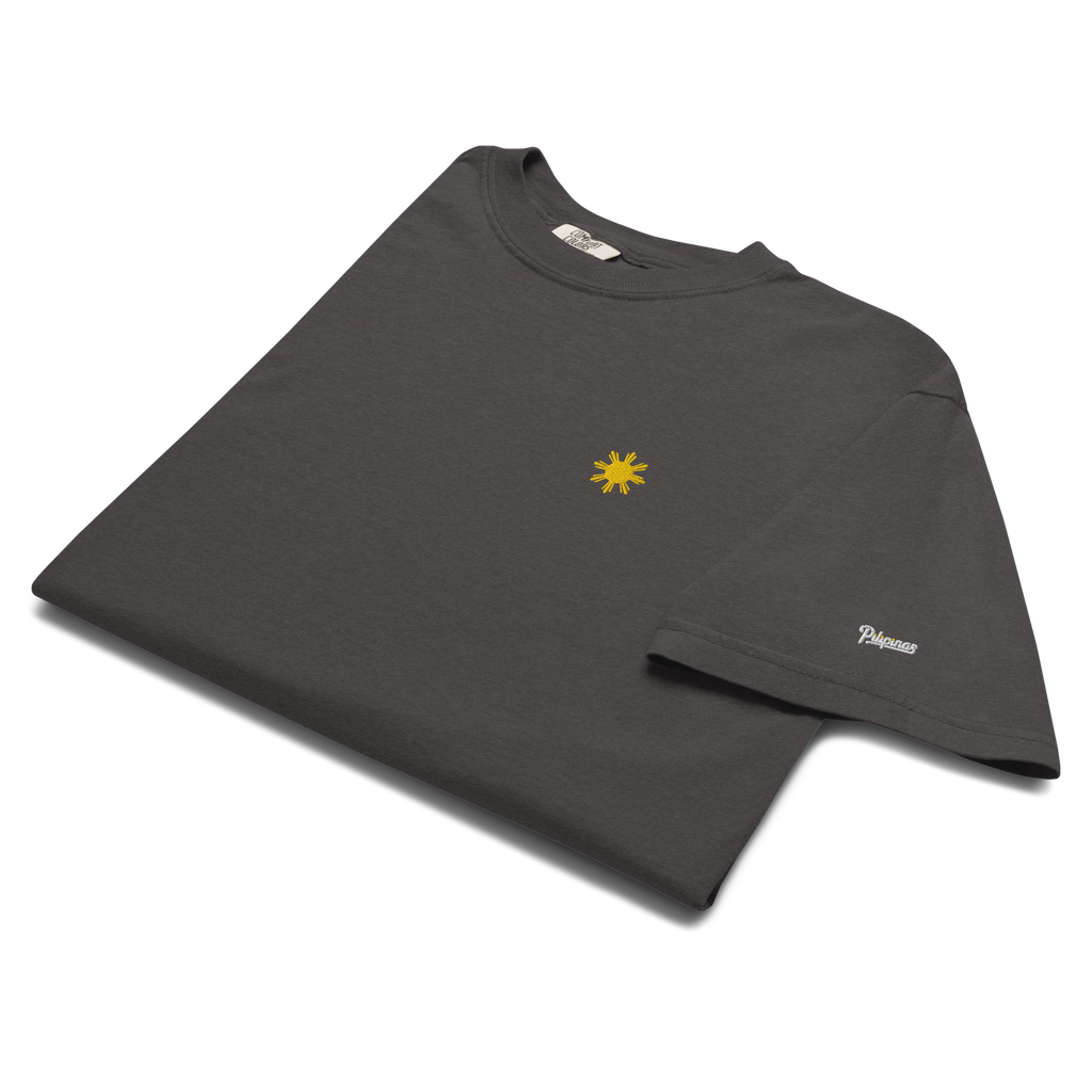 SUN + SCRIPT TEE - White