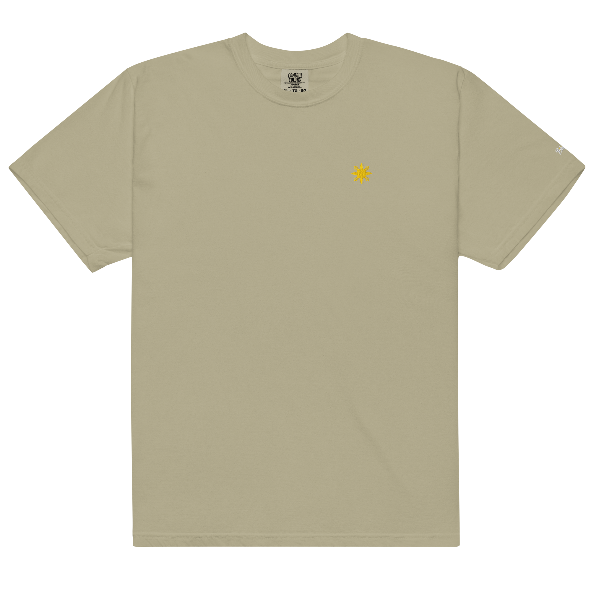 SUN + SCRIPT TEE - Khaki