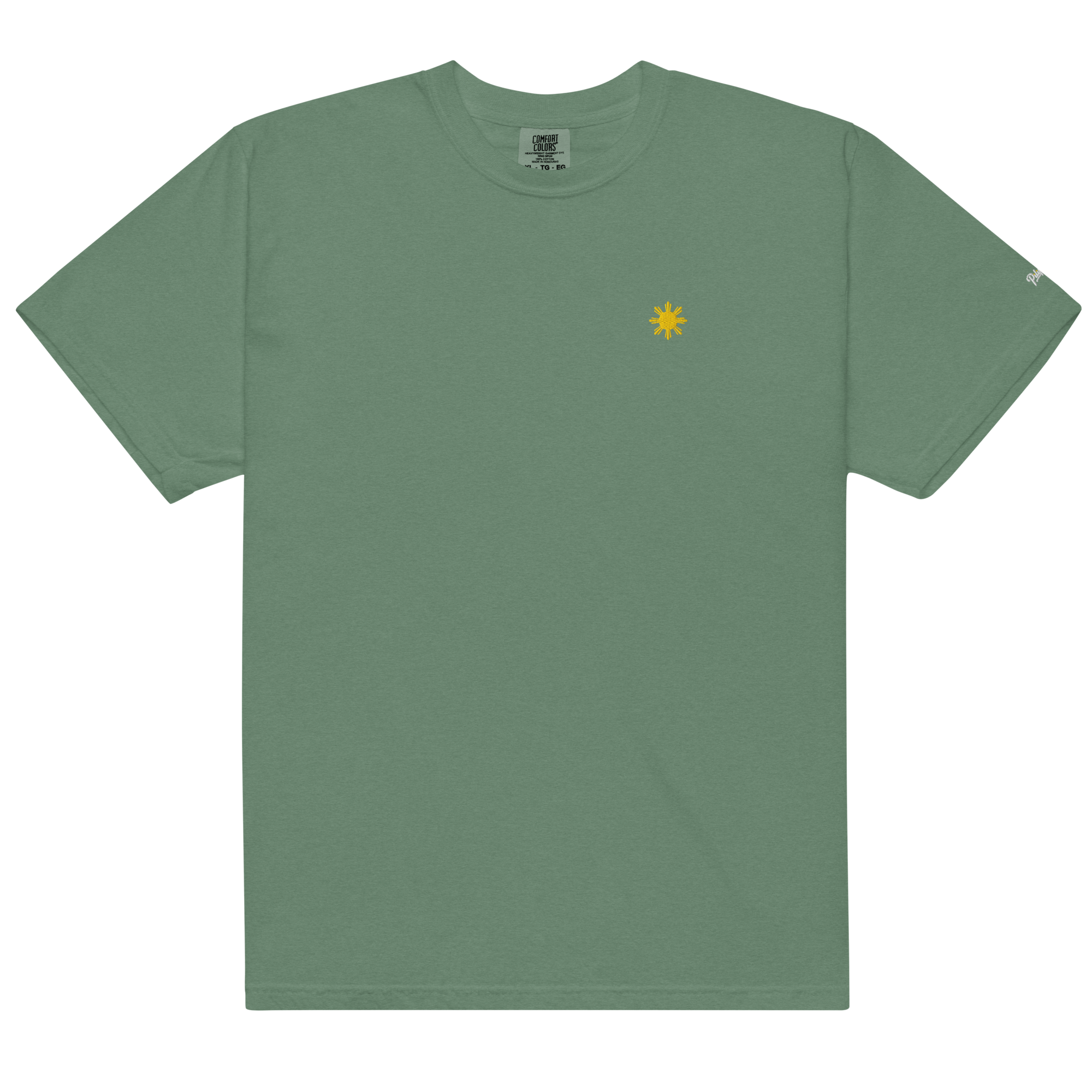 SUN + SCRIPT TEE - Light Green