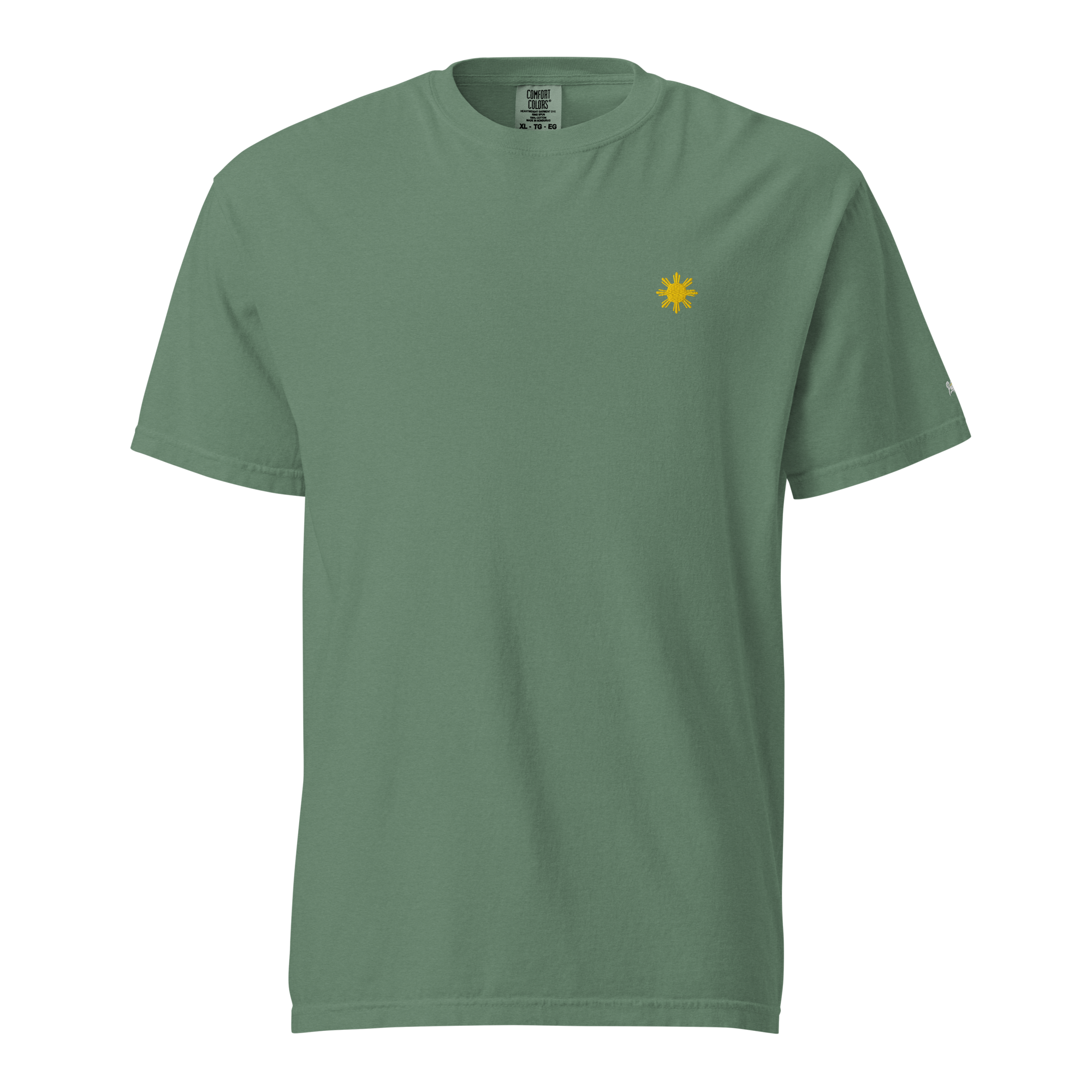 SUN + SCRIPT TEE - Blue Jean