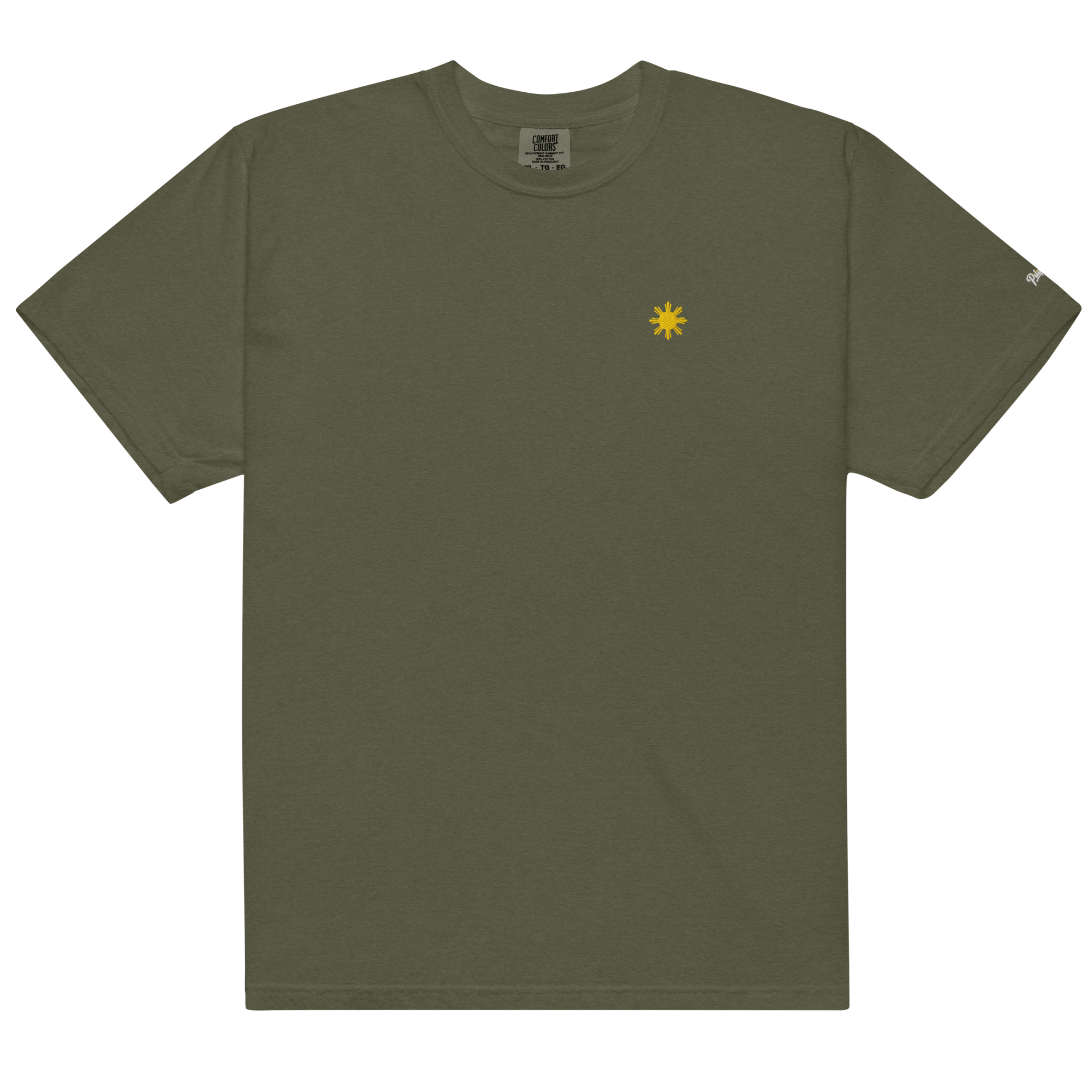 SUN + SCRIPT TEE - Khaki