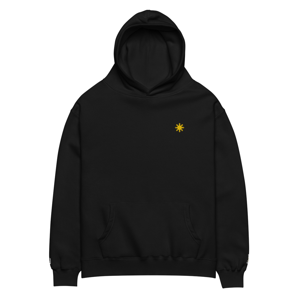 SUN + SCRIPT + JEEPNEY - oversized hoodie - Cypress Green