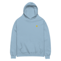 SUN + SCRIPT + JEEPNEY - oversized hoodie - Carolina Blue