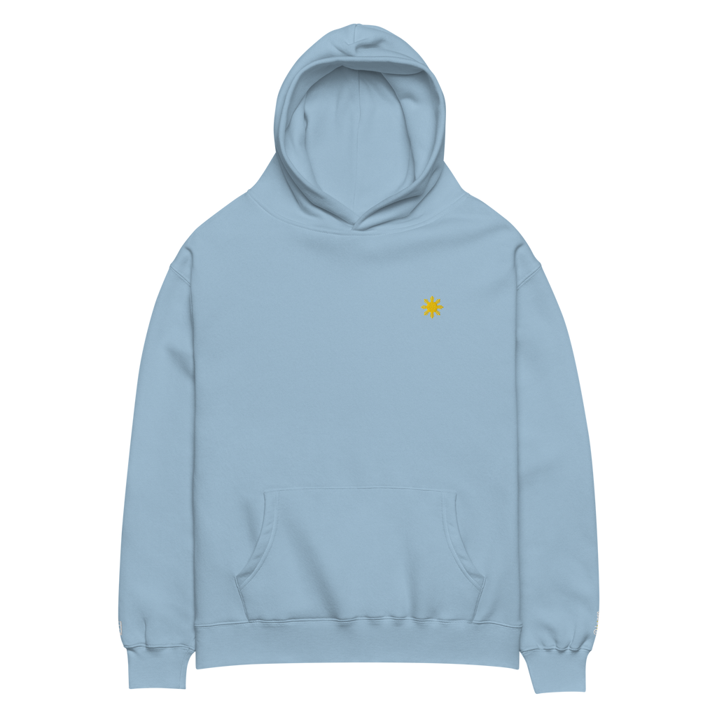 SUN + SCRIPT + JEEPNEY - oversized hoodie - Cobalt Blue