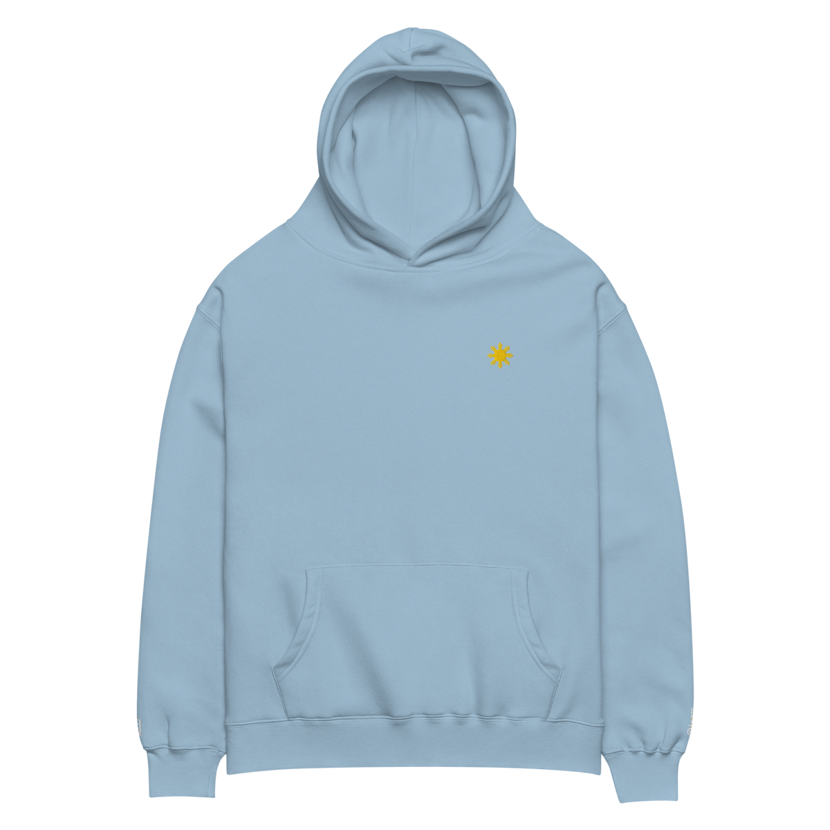 SUN + SCRIPT + JEEPNEY - oversized hoodie - Pine Green