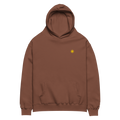 SUN + SCRIPT + JEEPNEY - oversized hoodie - Chestnut Brown