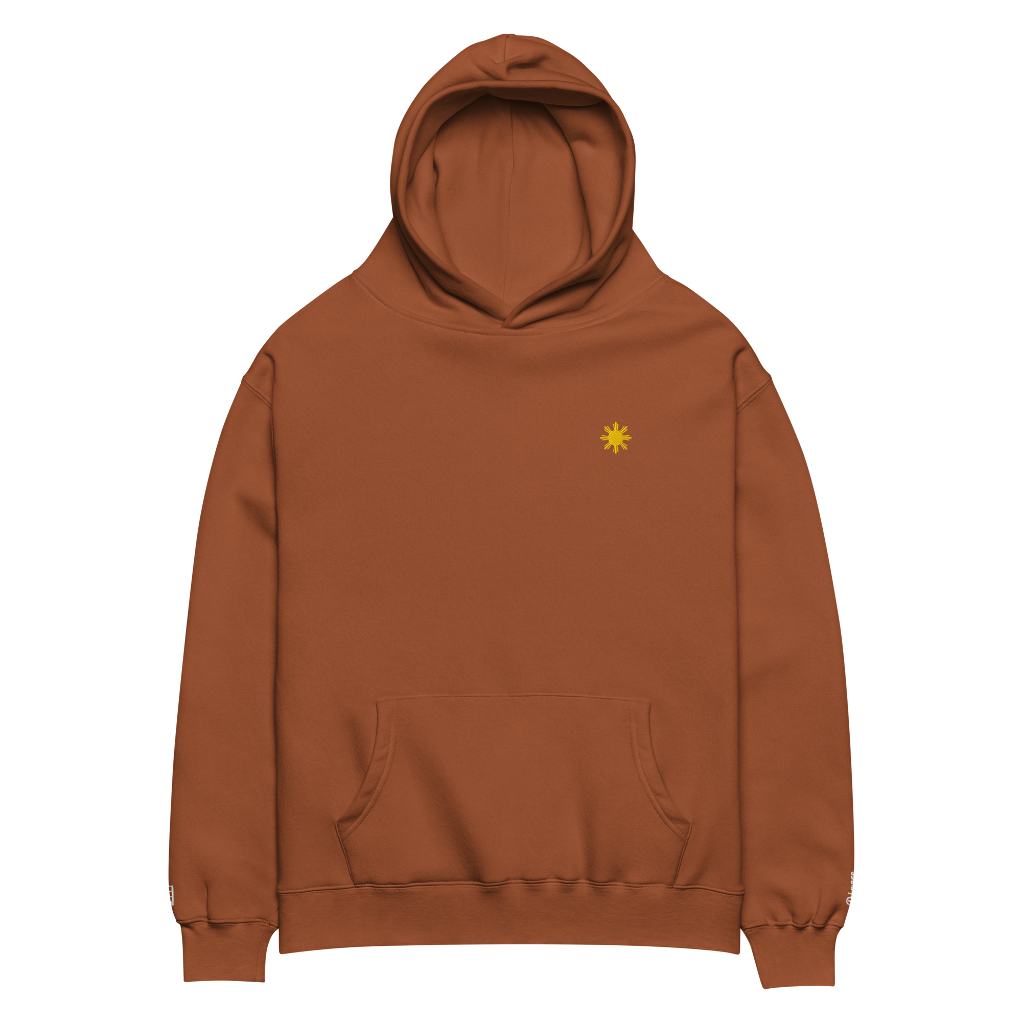 SUN + SCRIPT + JEEPNEY - oversized hoodie - Cobalt Blue