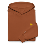 SUN + SCRIPT + JEEPNEY - oversized hoodie - Clay Brown