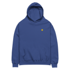 SUN + SCRIPT + JEEPNEY - oversized hoodie - Chestnut Brown