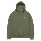 SUN + SCRIPT + JEEPNEY - oversized hoodie - Chestnut Brown
