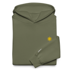SUN + SCRIPT + JEEPNEY - oversized hoodie - Pine Green