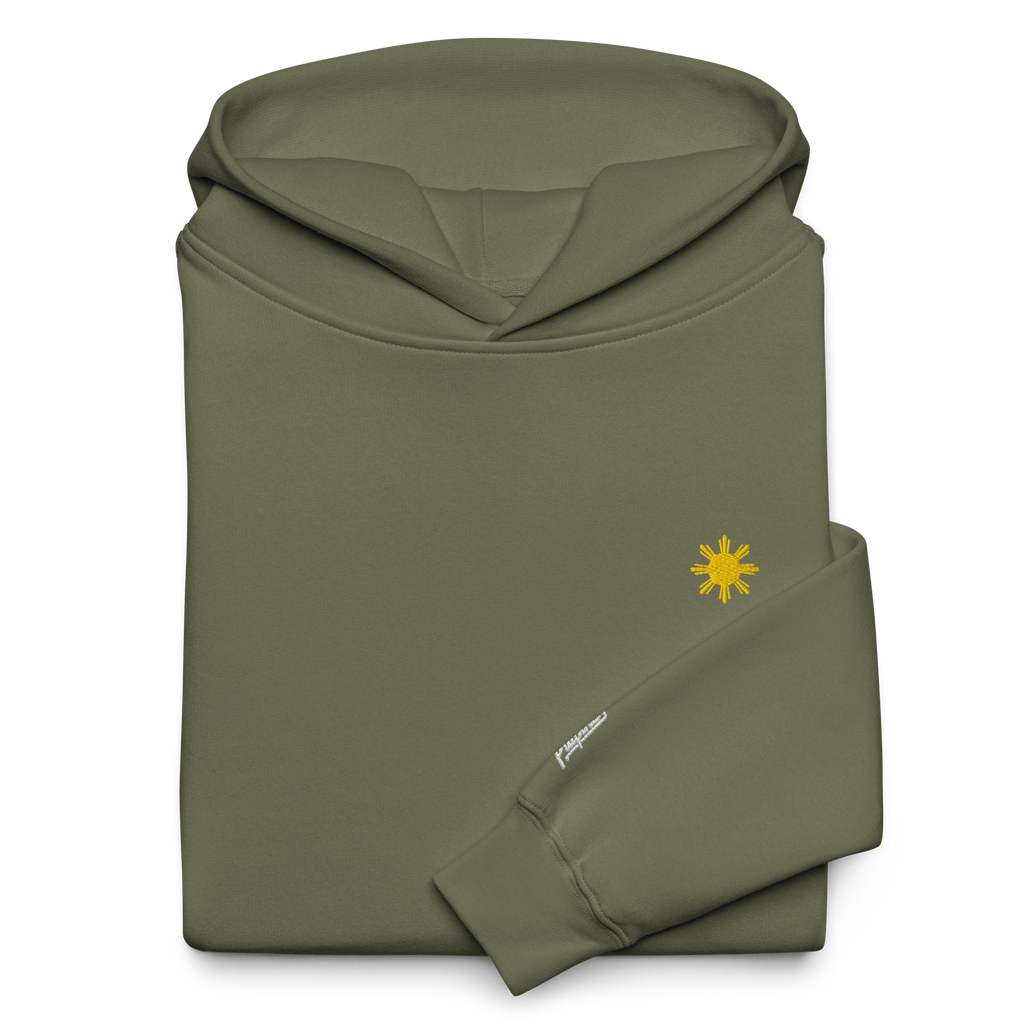 SUN + SCRIPT + JEEPNEY - oversized hoodie - Sand