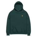SUN + SCRIPT + JEEPNEY - oversized hoodie - Pine Green