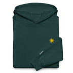 SUN + SCRIPT + JEEPNEY - oversized hoodie - Pine Green